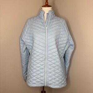 CRAGHOPPERS Womens ExpoLite Puffer Jacket XL/12 Blue Wind‎ Resistant Water Repel